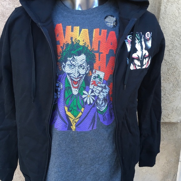 NWT DC COMICS JOKER HOODIE - Picture 2 of 4